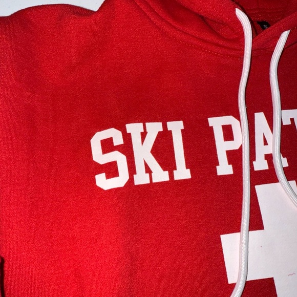 Ski Patrol Bagged Mountain Pullover Hoodie Sweatshirt Adult Small Unisex - Picture 5 of 9